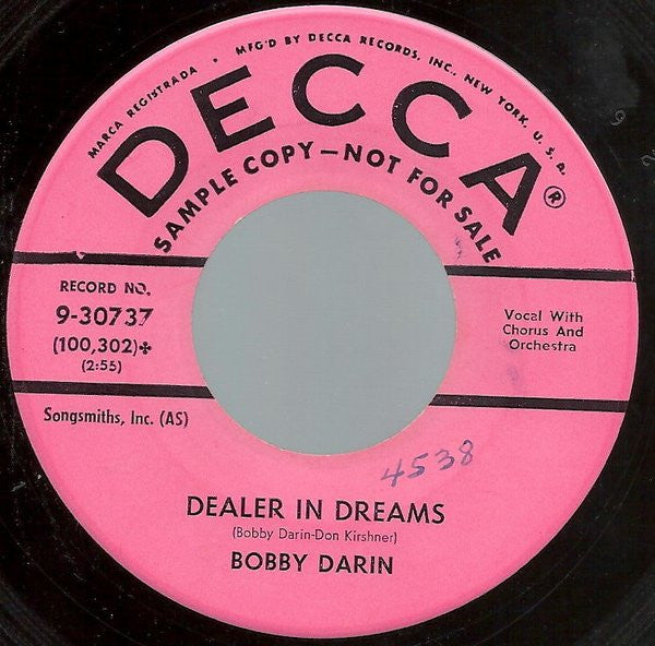 Bobby Darin And The Jaybirds (4) / Bobby Darin : Silly Willy / Dealer In Dreams (7", Single, Promo)