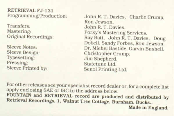 Jabbo Smith : Volume One 1928 - 1929 (LP, Comp)