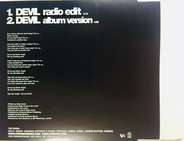Stereophonics : Devil (CD, Maxi, Promo)