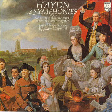 Haydn*, English Chamber Orchestra, Raymond Leppard : 3 Symphonies No. 39, No. 22 "The Philosopher", No. 47 "The Palindrome" (LP)