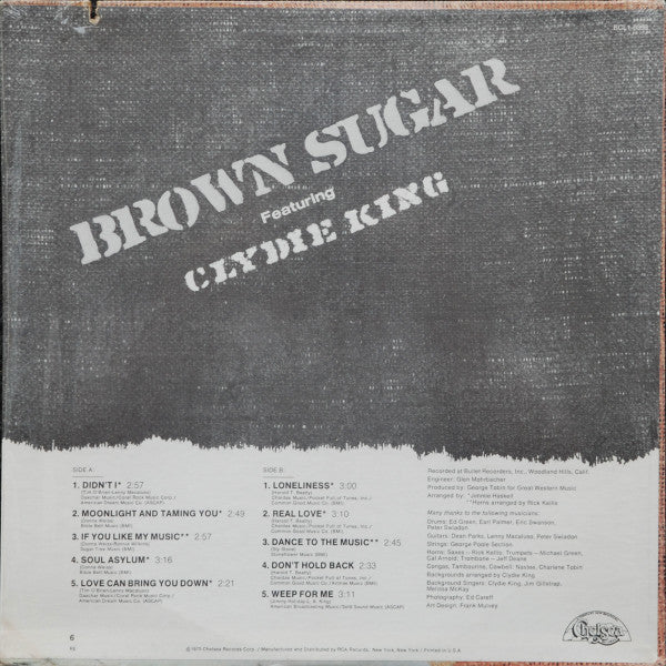 Brown Sugar (24) Featuring Clydie King : Brown Sugar (LP, Album)