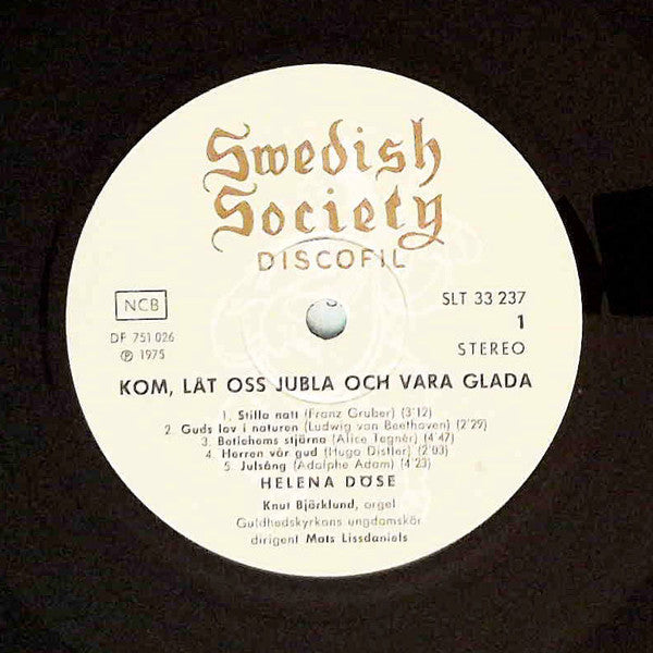 Helena Döse : Kom, Låt Oss Jubla Och Vara Glada (LP, Album)