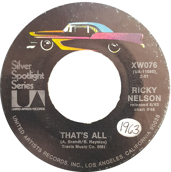 Ricky Nelson (2) : Never Be Anyone Else But You / That's All (7", RE)