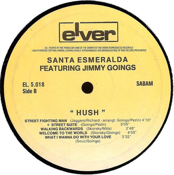 Santa Esmeralda Featuring Jimmy Goings : Hush (LP, Album)
