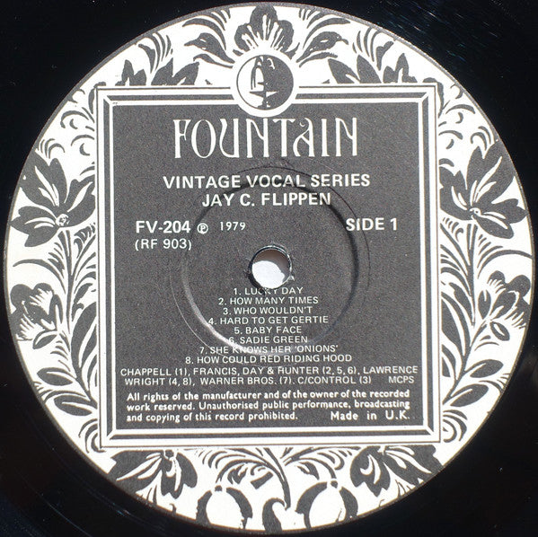 Jay C. Flippen : Jay C. Flippen & His Gang 1926-27 (LP, Comp)