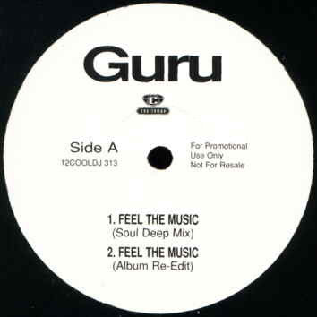 Guru : Feel The Music (12", Promo)