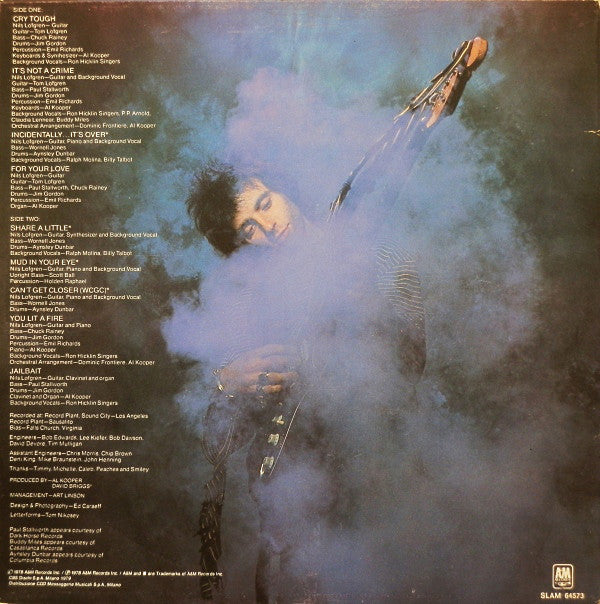 Nils Lofgren : Cry Tough (LP, Album, RE)