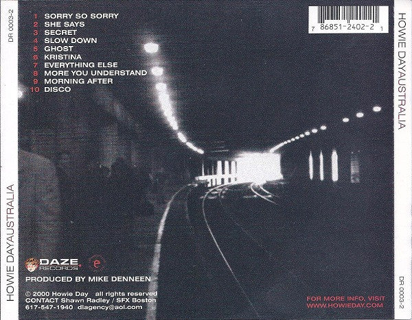 Howie Day : Australia (CD, Album)