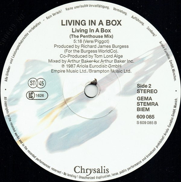 Living In A Box : Living In A Box (12", Maxi)