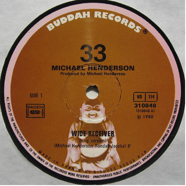 Michael Henderson : Wide Receiver (12", Single)