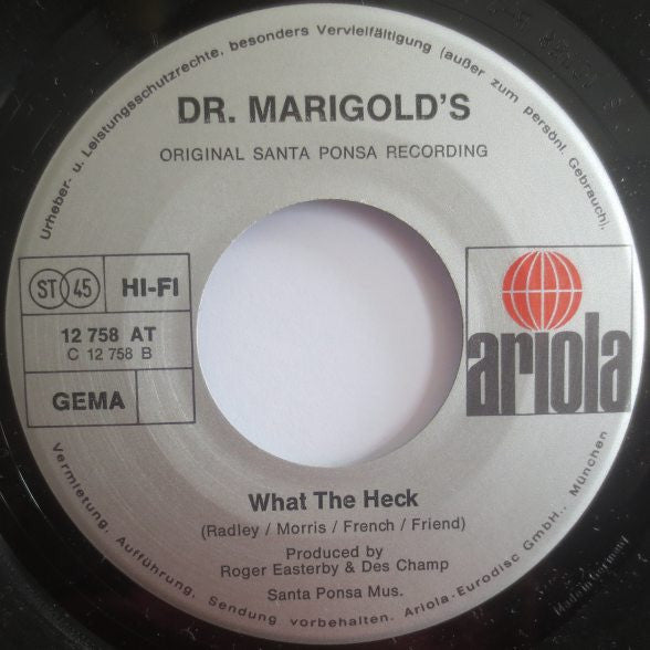 Dr. Marigold's Prescription : Hello Girl (7", Single)