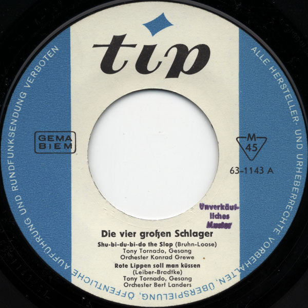 Various : 4 Große Schlager (7", EP, Mono, Promo)