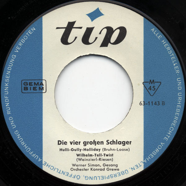 Various : 4 Große Schlager (7", EP, Mono, Promo)