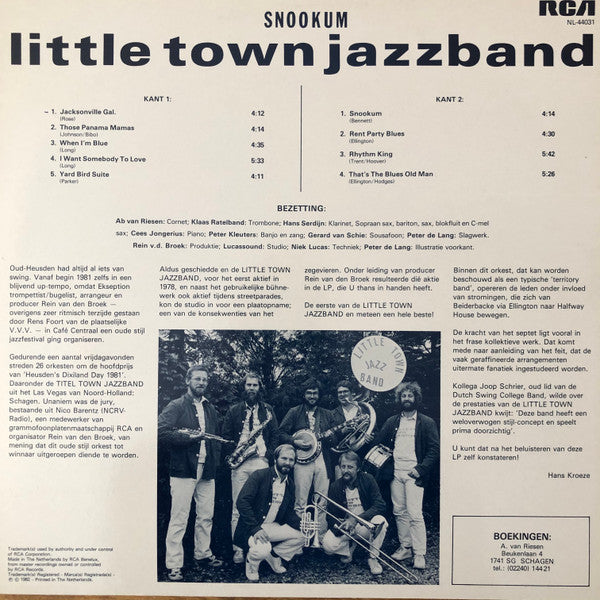 Little Town Jazzband : Snookum (LP)