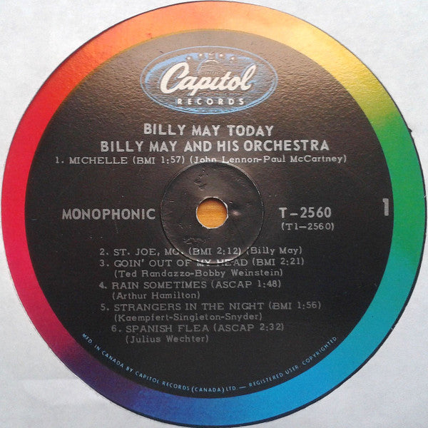 Billy May : Today! (LP, Album, Mono)