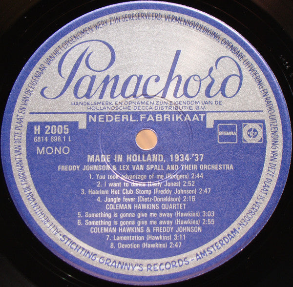 Various : Made In Holland, 1934-'37 (LP, Comp, Mono)