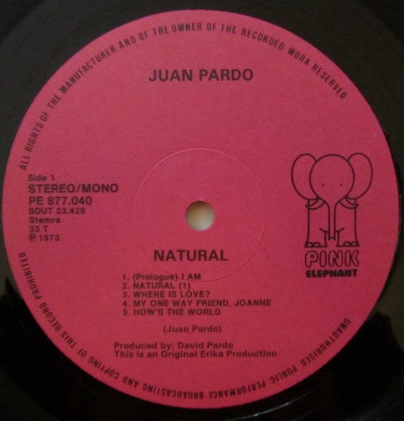 Juan Pardo : Natural (LP, Album)