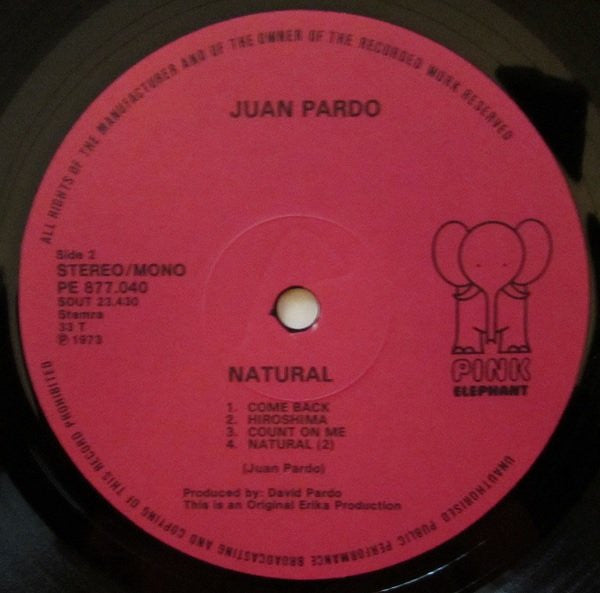 Juan Pardo : Natural (LP, Album)