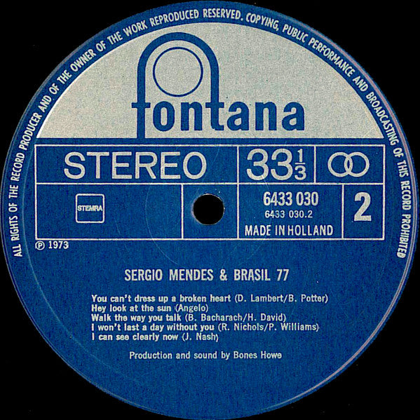 Sérgio Mendes & Brasil '77 : Love Music (LP, Album)