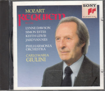 Wolfgang Amadeus Mozart - Philharmonia Chorus & Philharmonia Orchestra, Carlo Maria Giulini, Lynne Dawson, Jard Van Nes, Keith Lewis (4), Simon Estes : Requiem (CD, Album)
