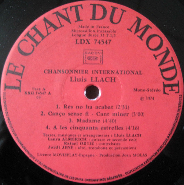 Lluis Llach : L'Estaca (2xLP, Gat)