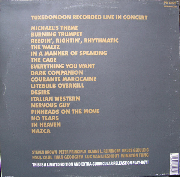 Tuxedomoon : Ten Years In One Night (Live) (2xLP, Album, Ltd)