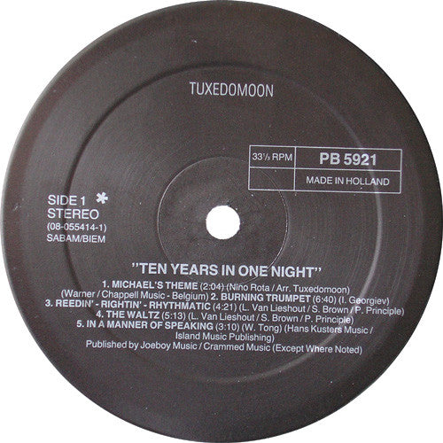 Tuxedomoon : Ten Years In One Night (Live) (2xLP, Album, Ltd)
