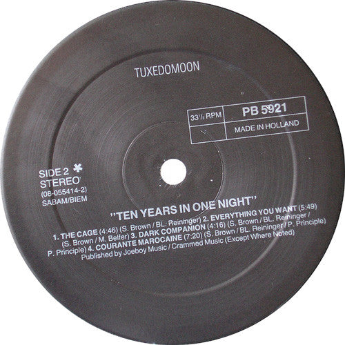 Tuxedomoon : Ten Years In One Night (Live) (2xLP, Album, Ltd)
