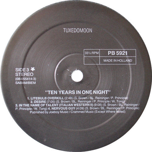 Tuxedomoon : Ten Years In One Night (Live) (2xLP, Album, Ltd)