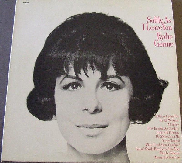 Eydie Gorme* : Softly, As I Leave You (LP, Album, RE)