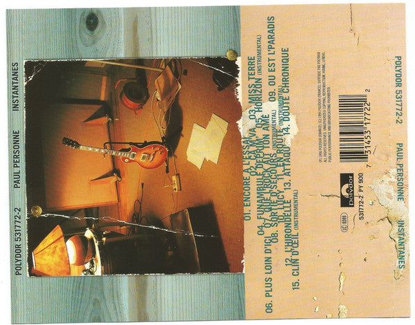Paul Personne : Instantanés (CD, Album)