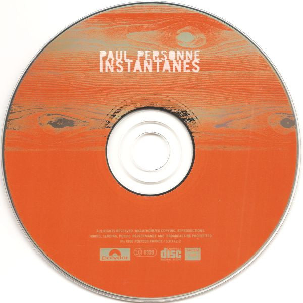 Paul Personne : Instantanés (CD, Album)