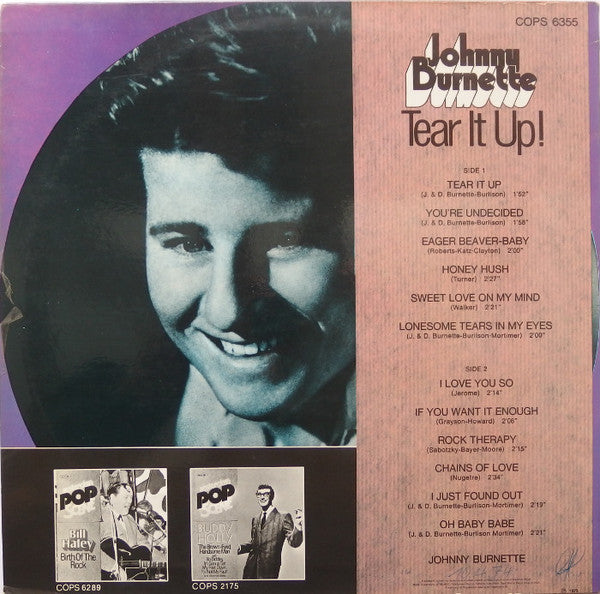Johnny Burnette : Tear It Up! (LP, Comp)