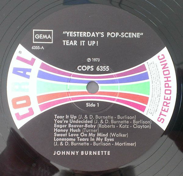 Johnny Burnette : Tear It Up! (LP, Comp)