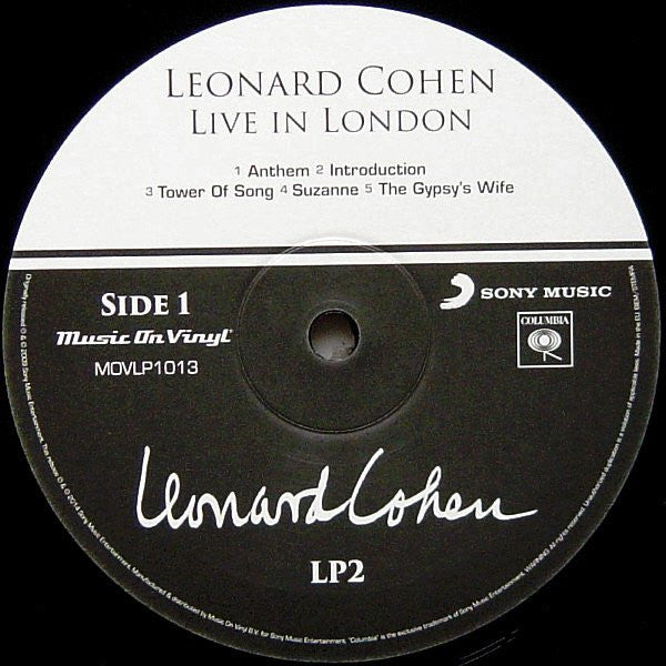 Leonard Cohen : Live In London (3xLP, Album, RE)