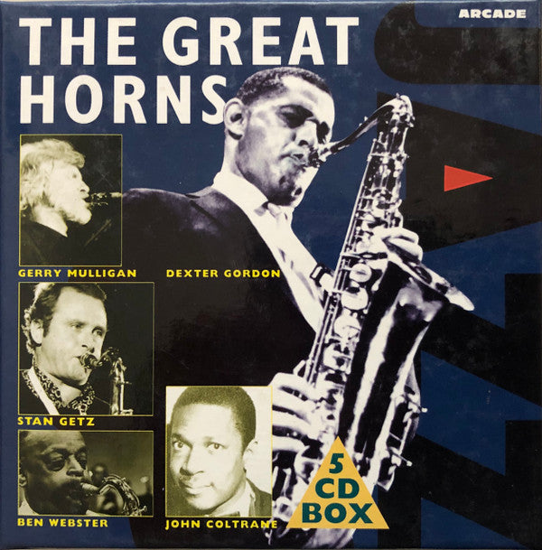 Ben Webster, Gerry Mulligan, Stan Getz, Dexter Gordon, John Coltrane : The Great Horns (5xCD, Comp + Box)