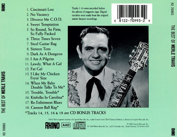 Merle Travis : The Best Of Merle Travis (CD, Comp)