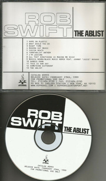 Rob Swift : The Ablist (CD, Advance, Album, Promo)