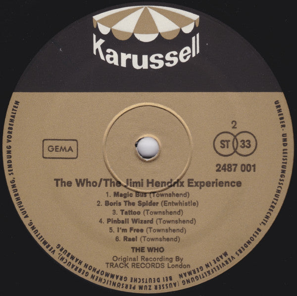 The Who & The Jimi Hendrix Experience : The Who & The Jimi Hendrix Experience (2xLP, Comp, Gat)
