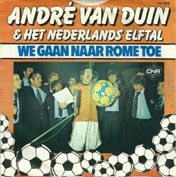 André van Duin & Het Nederlands Elftal : Nederland, Die Heeft De Bal (7", Single, Red)