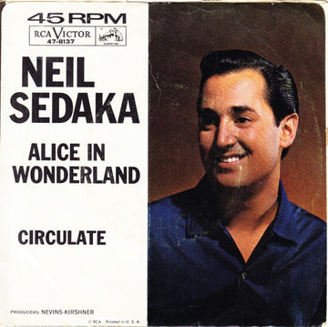 Neil Sedaka : Alice In Wonderland / Circulate (7")