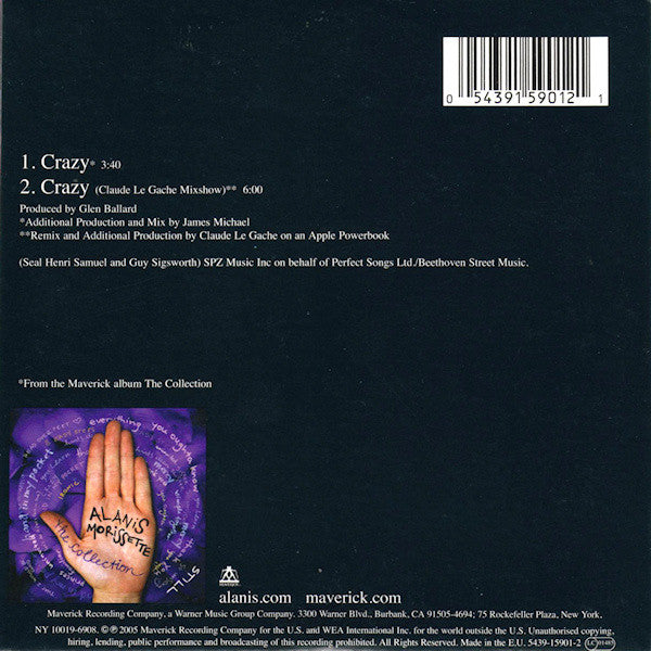 Alanis Morissette : Crazy (CD, Single, Car)