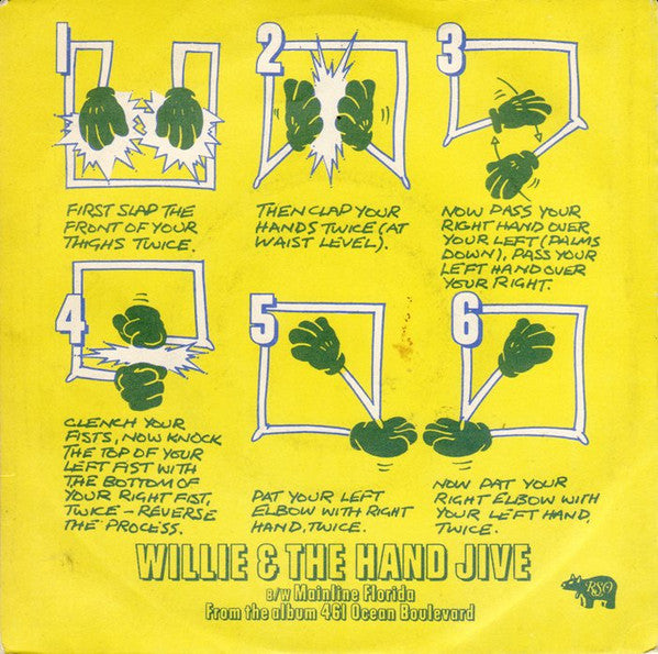 Eric Clapton : Willie & The Hand Jive (7", Single)