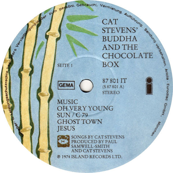 Cat Stevens : Buddha And The Chocolate Box (LP, Album)