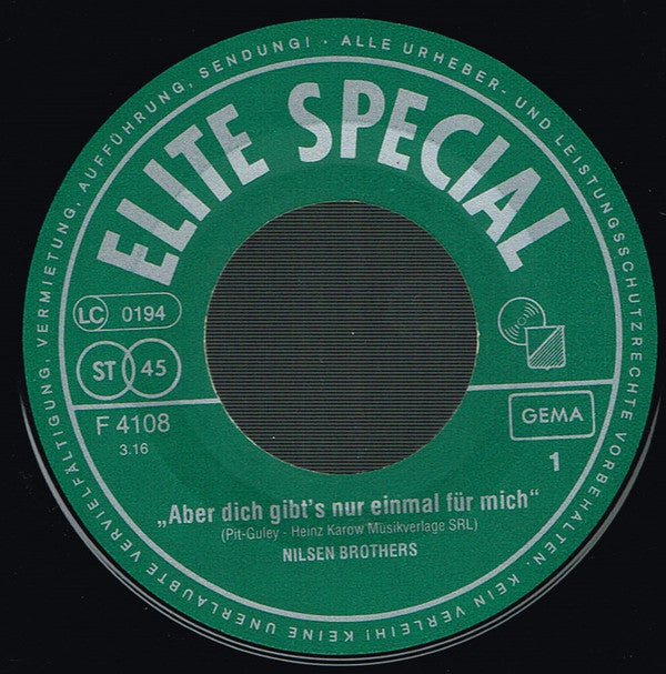 Nilsen-Brothers* : Aber Dich Gibt's Nur Einmal Für Mich / Zwei Gitarren - Eine Sweethart Melodie (7", Single, RE)