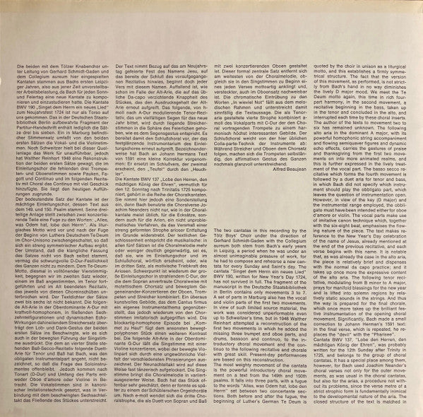 J.S. Bach* : Kantaten (LP, Album, Quad, gat)