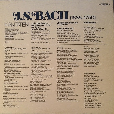 J.S. Bach* : Kantaten (LP, Album, Quad, gat)
