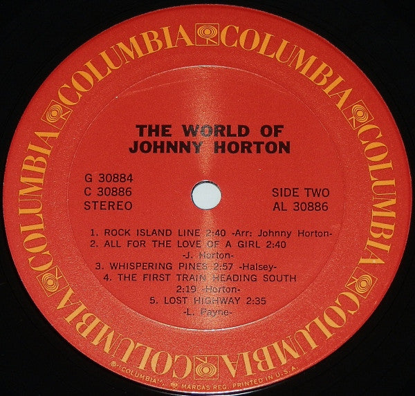 Johnny Horton : The World Of Johnny Horton (2xLP, Comp)