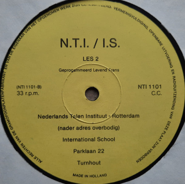 Unknown Artist : Geprogrammeerd Levend Frans (LP)