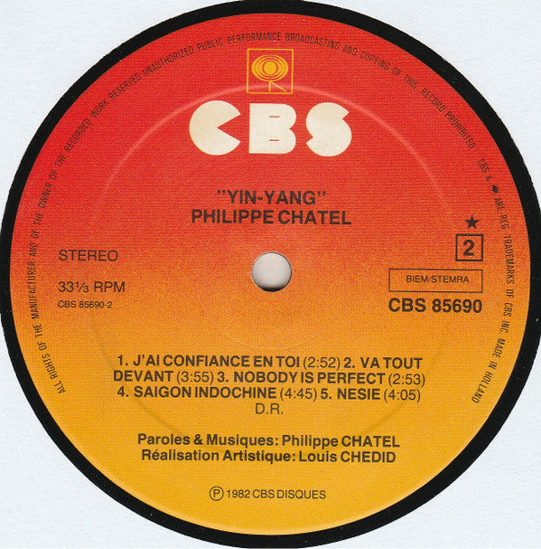 Philippe Chatel : Yin Yang (LP, Album)